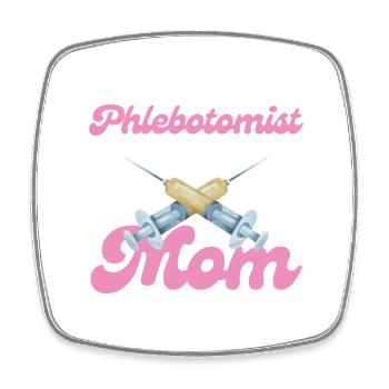 My favorite phlebotomist mom - Square fridge magnet - white - Front