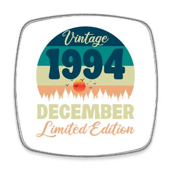 Geburtstag Dezember 1994 Geburtstagsgeschenk - Viereckiger Kühlschrankmagnet - Weiß - Vorne