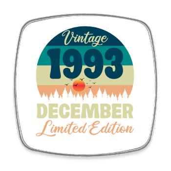 Anniversaire Décembre 1993 Cadeau D'anniversaire  - Magnet carré - blanc - Devant