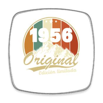 1956 Vintage Rétro Cadeau D'anniversaire - Magnet carré - blanc - Devant