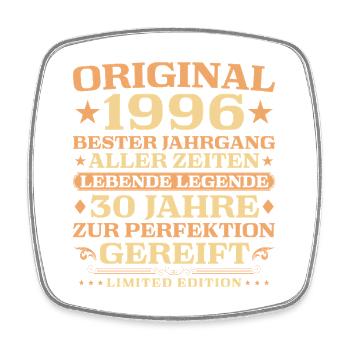 30th Birthday Living Legend 1996 Vintage - Square fridge magnet - white - Front