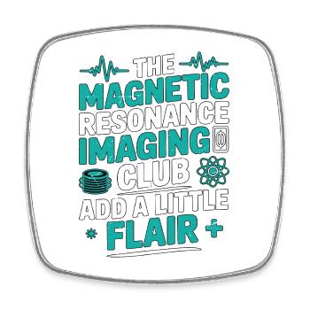 Technicien IRM La radiologie par imagerie par résonance magnétique - Magnet carré - blanc - Devant