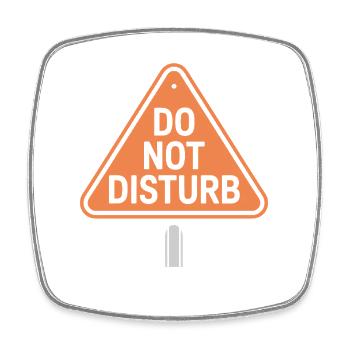 Do Not Disturb Sloth Anti Social - Square fridge magnet - white - Front