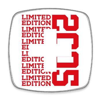 LIMITED EDITION 2005 SCHWEIZ 21. GEBURTSTAG - Viereckiger Kühlschrankmagnet - Weiß - Vorne