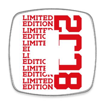 ÉDITION LIMITÉE 2008 SUISSE 18E ANNIVERSAIRE - Magnet carré - blanc - Devant