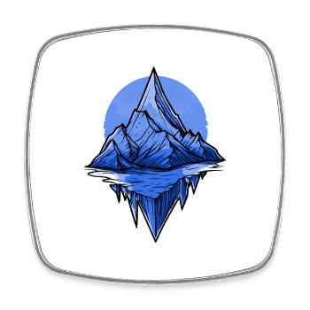 Eisberge Berge Arktis - Square fridge magnet - white - Front