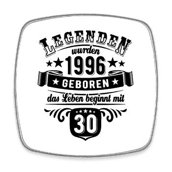 Legends were born in 1996 | 30 years - Square fridge magnet - white - Front