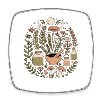 Nature Witch Forest Witches Nature Magic - Square fridge magnet - white - Front