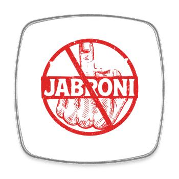 Not Today Jabroni - Viereckiger Kühlschrankmagnet - Weiß - Vorne