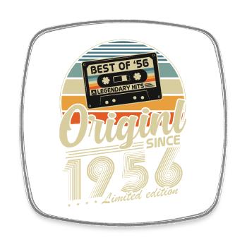 Original 1956 Vintage Vintage Anniversaire Rétro - Magnet carré - blanc - Devant