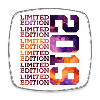 7. GEBURTSTAG LIMITED EDITION 2019 - Viereckiger Kühlschrankmagnet - Weiß - Vorne