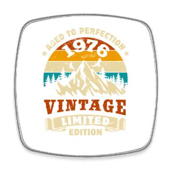 Limited Edition 1976 Geburtstag Geschenk - Viereckiger Kühlschrankmagnet - Weiß - Vorne