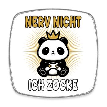 Gamer - Nerv nicht ich zocke - Viereckiger Kühlschrankmagnet - Weiß - Vorne