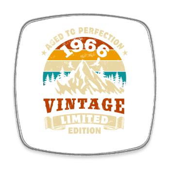 Édition limitée cadeau d’anniversaire 1966 - Magnet carré - blanc - Devant