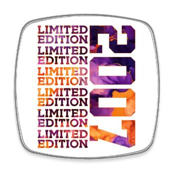 19TH BIRTHDAY LIMITED EDITION 2007 - Square fridge magnet - white - Front