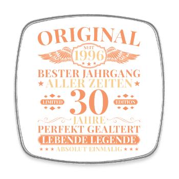 1996 Vintage Born Legend 30th Birthday - Square fridge magnet - white - Front