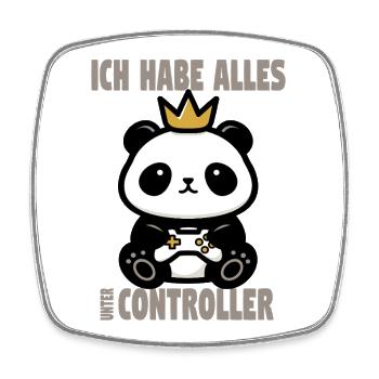 ich habe alles unter controller - Viereckiger Kühlschrankmagnet - Weiß - Vorne