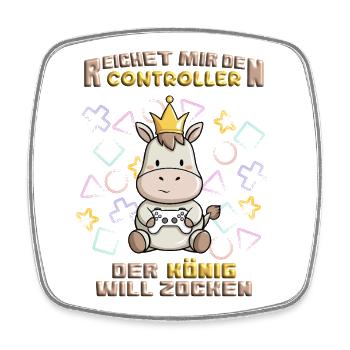 Gaming Master - Square fridge magnet - white - Front