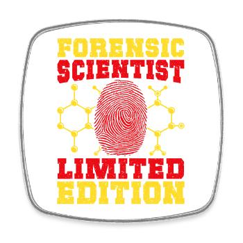 Majeure en sciences forensiques en édition limitée en criminalistique - Magnet carré - blanc - Devant