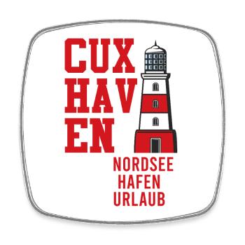 CUXHAVEN MEINE NORDSEE MEIN HAFEN MEIN URLAUB - Viereckiger Kühlschrankmagnet - Weiß - Vorne