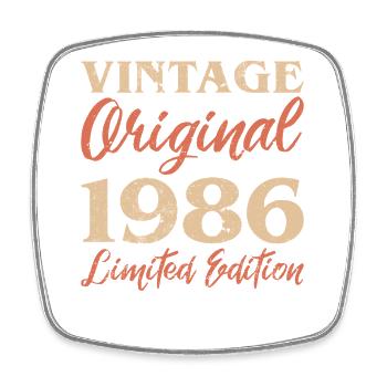 Vintage Original 1986 Limited Edition Anniversaire - Magnet carré - blanc - Devant