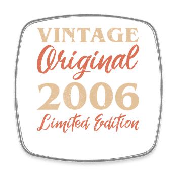 Vintage Original 2006 Limited Edition Anniversaire - Magnet carré - blanc - Devant