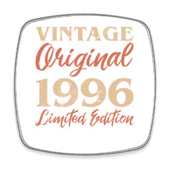 Vintage Original 1996 Limited Edition Jubiläum - Viereckiger Kühlschrankmagnet - Weiß - Vorne