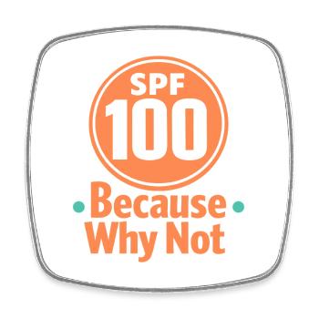 Spf Culture Identity Skin Care Humor - Square fridge magnet - white - Front