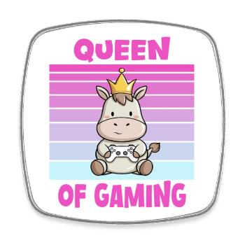 game queen controller - Viereckiger Kühlschrankmagnet - Weiß - Vorne