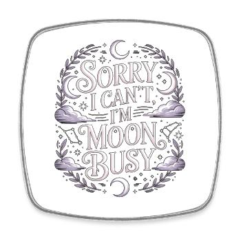 Witchcraft Sorry I Can't I'm Spellcaster Wicca - Viereckiger Kühlschrankmagnet - Weiß - Vorne