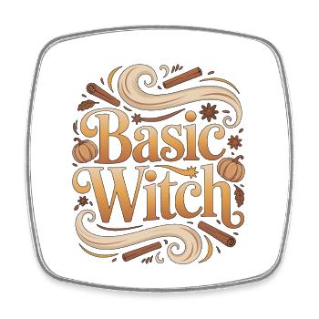 Witchcraft Basic Witch Loves Tarot Reading Wicca - Viereckiger Kühlschrankmagnet - Weiß - Vorne