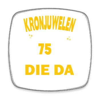75 ans de relation Anniversaire de mariage Anniversaire de mariage - Magnet carré - blanc - Devant