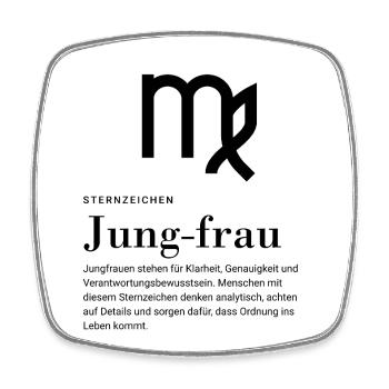 Zodiac sign Virgo - Square fridge magnet - white - Front