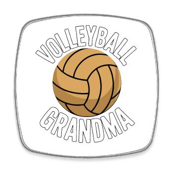 Volleyball Grandma – Proud Grandma - Square fridge magnet - white - Front