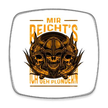 Viking Viking Gods Outfit Father - Square fridge magnet - white - Front