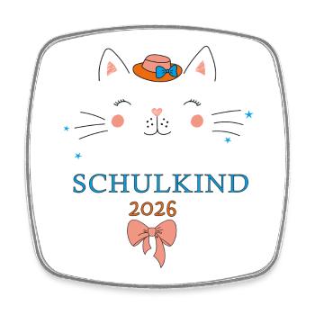 Schoolchild 2026 - Square fridge magnet - white - Front