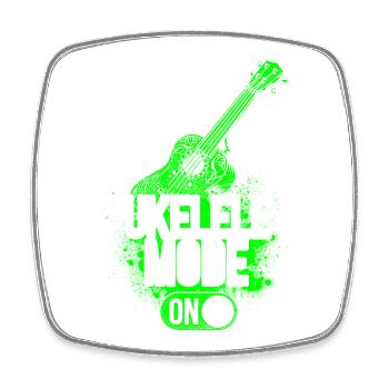 Hawaiian Ukulele Uke Ukulele Mode - Viereckiger Kühlschrankmagnet - Weiß - Vorne