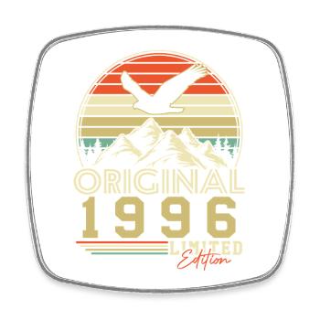 Cadeau rétro rétro vintage d’anniversaire original de 1996 - Magnet carré - blanc - Devant