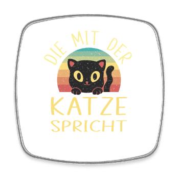 Cadeau de maman chat Maman Amoureuse de chats - Magnet carré - blanc - Devant