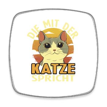 Cadeau de maman chat Maman Amoureuse de chats - Magnet carré - blanc - Devant