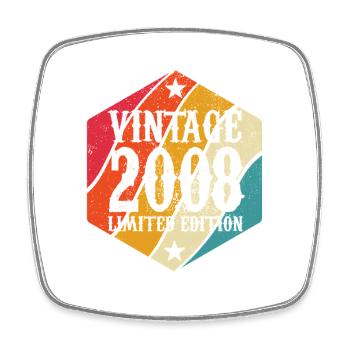 Limited Edition 2008 Geburtstag Geschenk - Viereckiger Kühlschrankmagnet - Weiß - Vorne