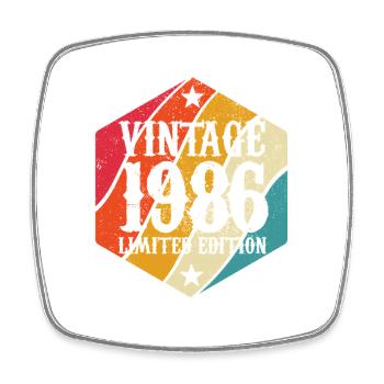 Limited Edition 1986 Geburtstag Geschenk - Viereckiger Kühlschrankmagnet - Weiß - Vorne