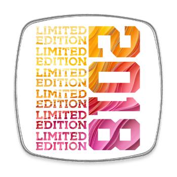 ÉDITION LIMITÉE 2018 8 ANS 8E ANNIVERSAIRE - Magnet carré - blanc - Devant