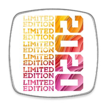 LIMITED EDITION 2020 6 YEARS 6TH BIRTHDAY - Square fridge magnet - white - Front