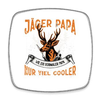 Jäger Geschenke Jagd Jagen Jägersprüfung  - Viereckiger Kühlschrankmagnet - Weiß - Vorne