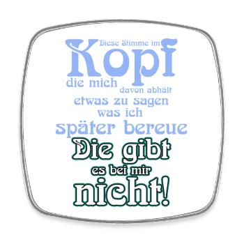 Voices in my head... - Square fridge magnet - white - Front