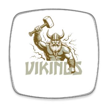 Wikinger Viking Legende Seemann Odin Rabe Kämpfer - Viereckiger Kühlschrankmagnet - Weiß - Vorne