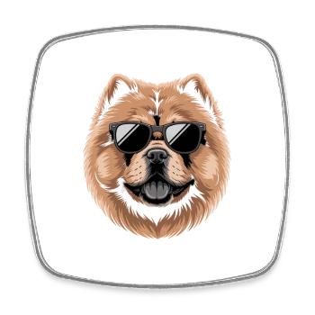 Chow Chow - Viereckiger Kühlschrankmagnet - Weiß - Vorne