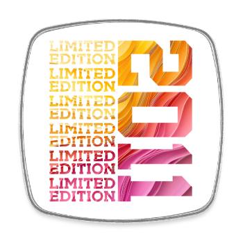 LIMITED EDITION 2011 15 JAHRE 15. GEBURTSTAG - Viereckiger Kühlschrankmagnet - Weiß - Vorne
