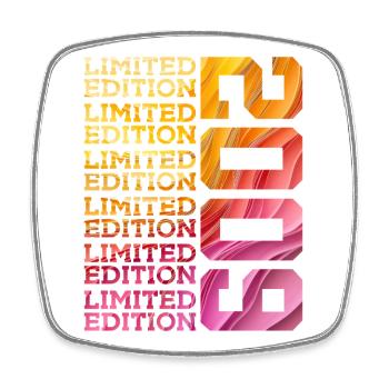 LIMITED EDITION 2009 17 JAHRE 17. GEBURTSTAG - Viereckiger Kühlschrankmagnet - Weiß - Vorne